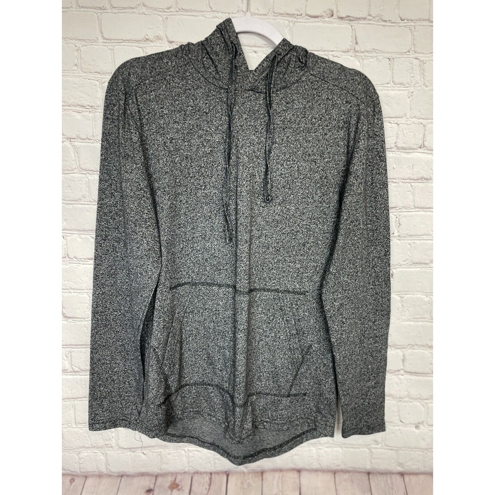Straight Faded Men's long sleeve hooded kangaroo pocket shirt, sz S, GUC
